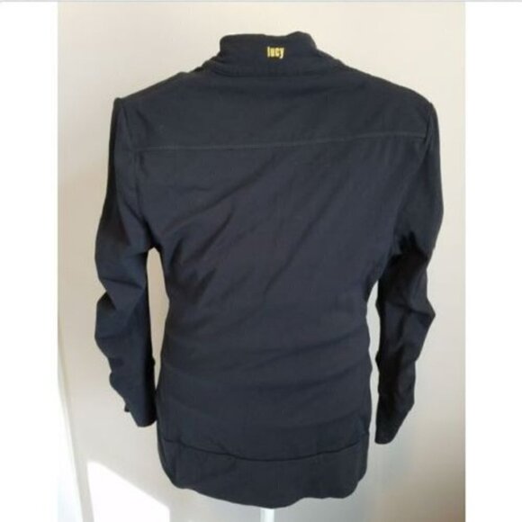 Lucy black full Zip Yoga Activewear Athleisure Jacket Size Med - Picture 4 of 8